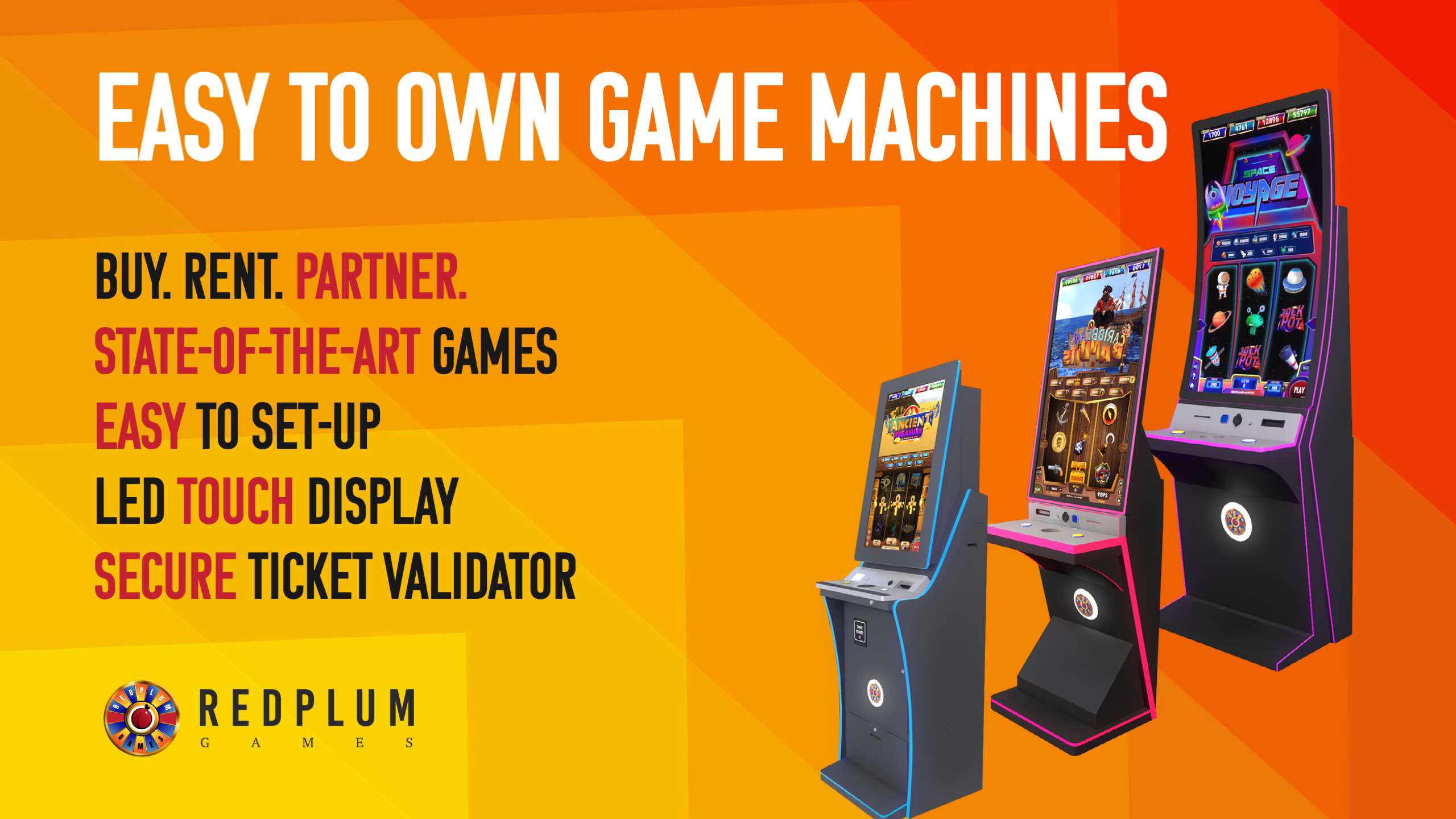 Easy to Own Skill Game Machines by RedPlum Games