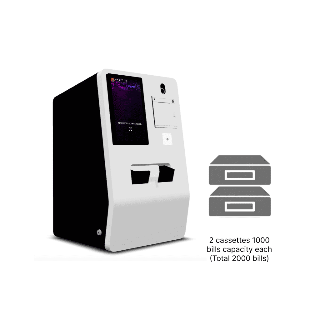 C200 Redemption Machine Cassettes with Bill Capacity
