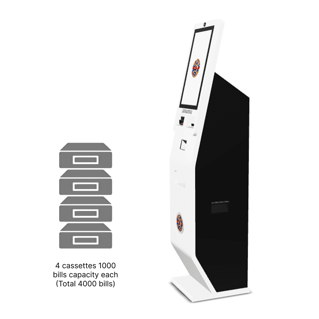 E450 TRK Machine Cassettes and Bills Capacity