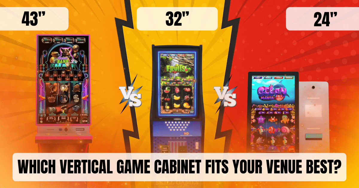43″ vs. 32″ vs. 24″: Which Vertical Game Cabinet Fits Your Venue Best?