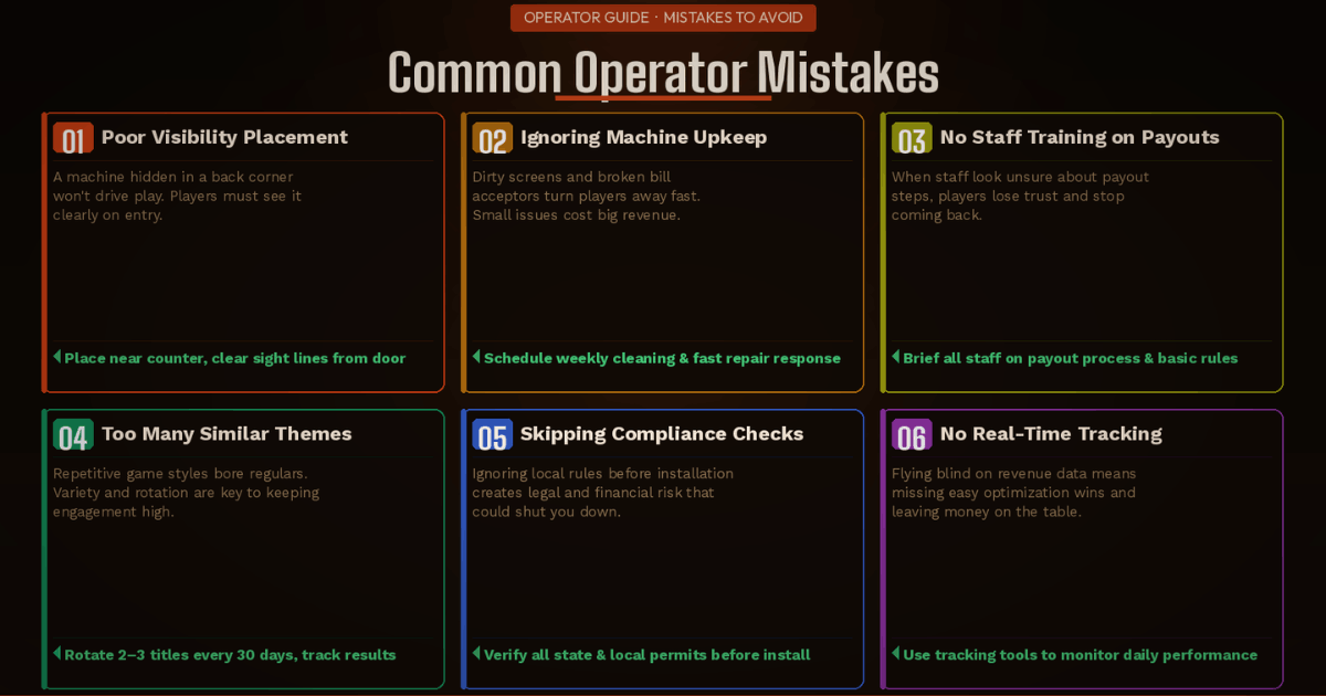 Skill Game Operator Common Mistakes