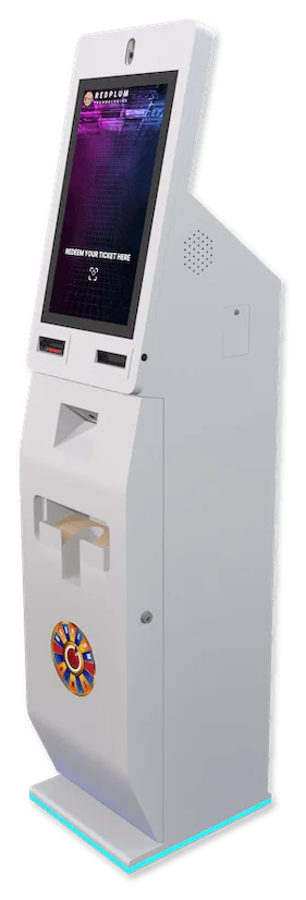 E450 standup ticket redemption kiosk